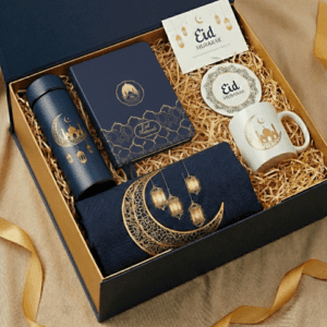 Custom Eid Mubarak Luxury Gift Hamper | Personalized Full-Set Celebration Box